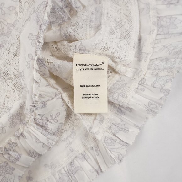 LoveShackFancy Faelith Lace & Ruffle Camisole In Chantilly Women's Size XS - NWT - Picture 9 of 12